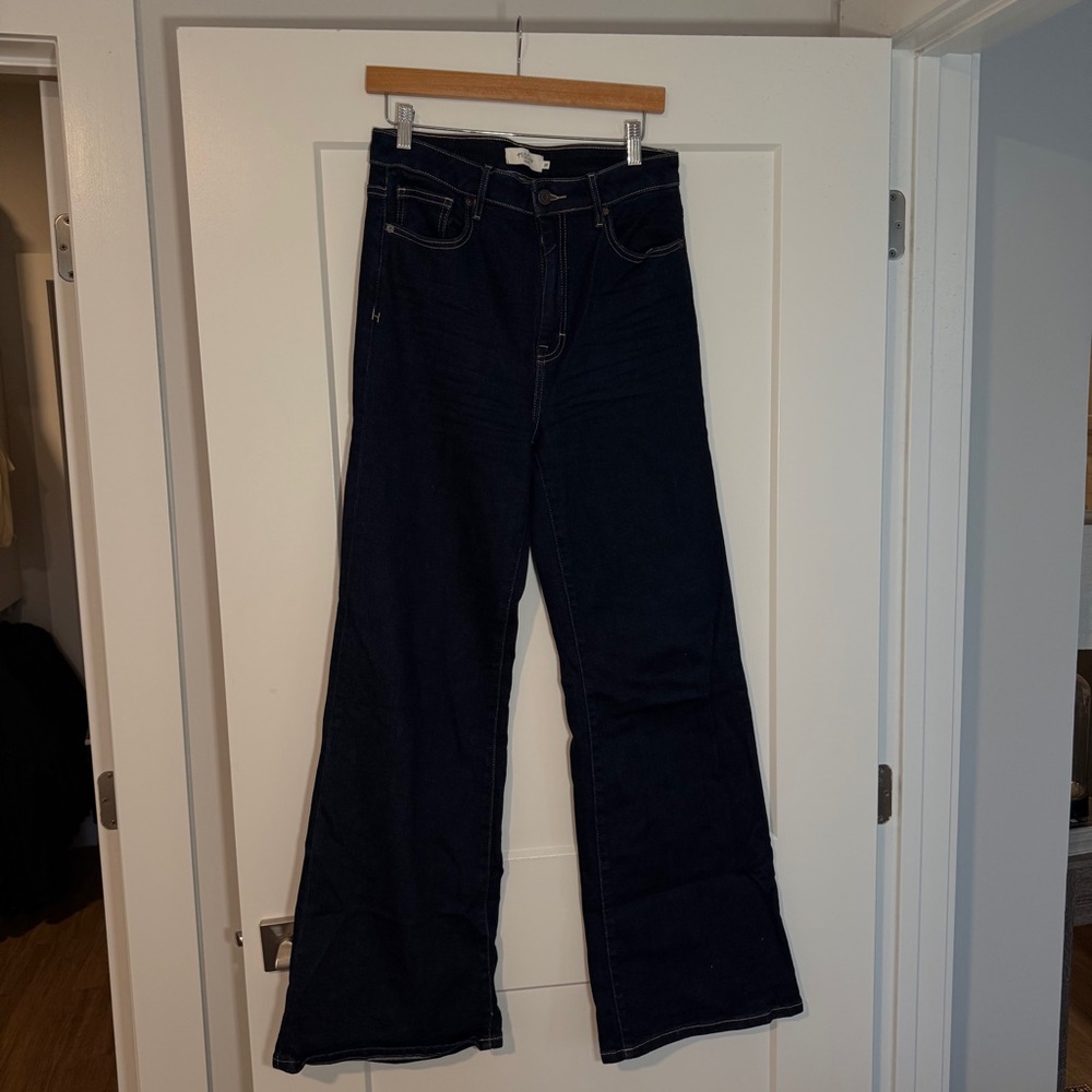VICI Classic Dark Blue Women's Wide Leg Jeans